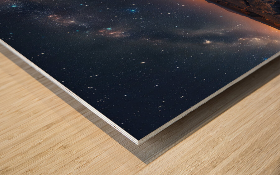 Atacama Nights The Atacama Desert comes alive u 2 Wood print