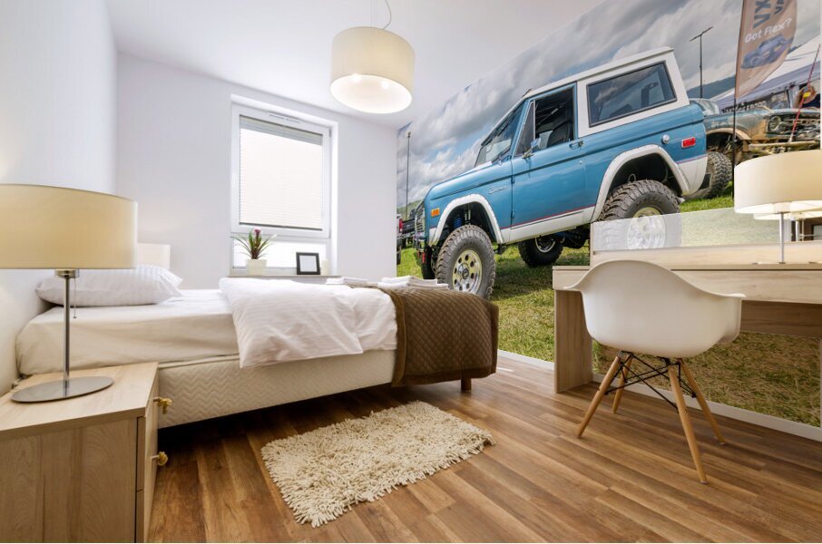 1976 Bronco Smiley at Super Celebration East Mural print