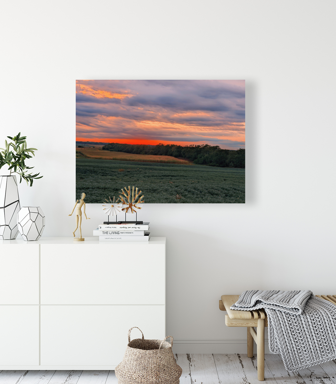 west setting sun Reproduction