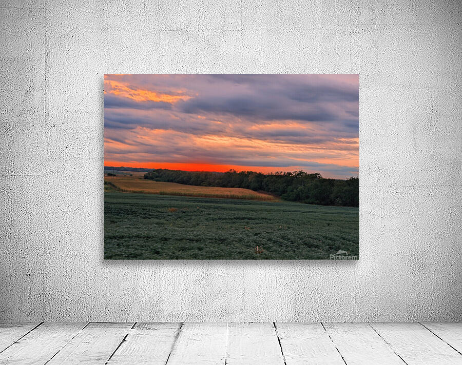 west setting sun Wall Preview