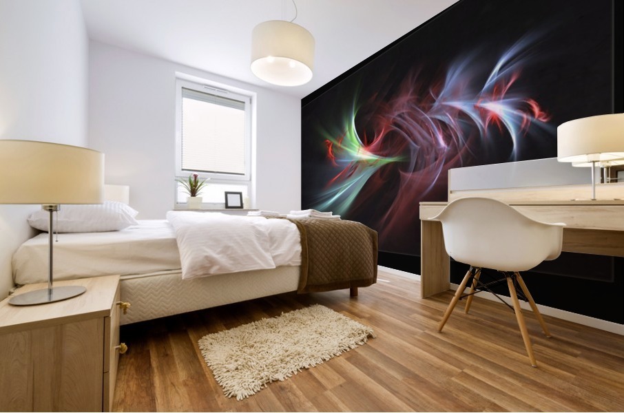 Light And Smoke Mural print