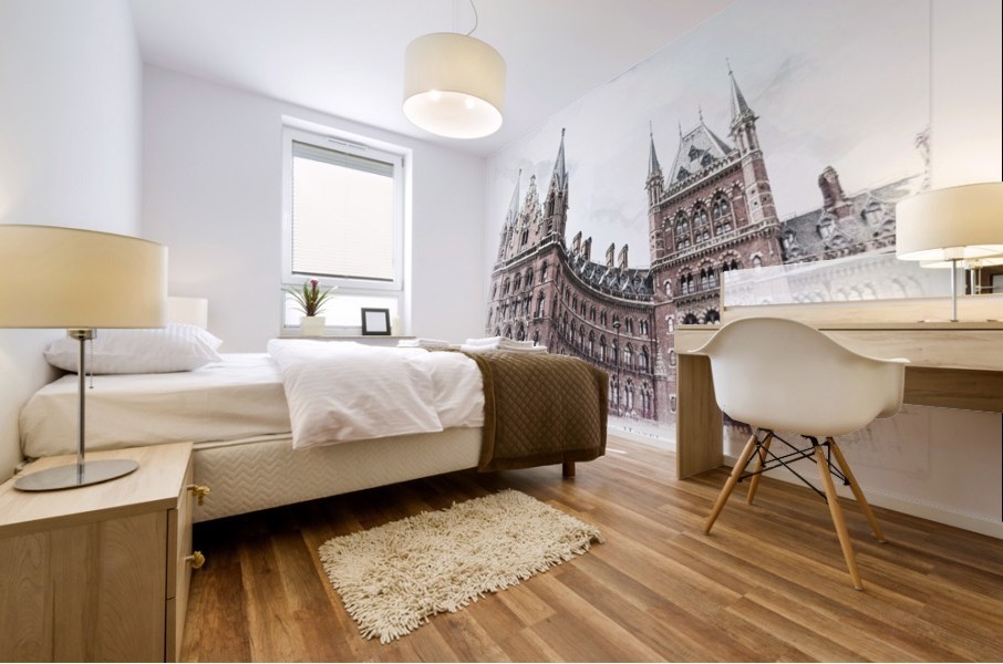 St. Pancras Station Mural print