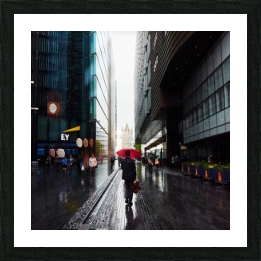 London Rain Picture Frame print