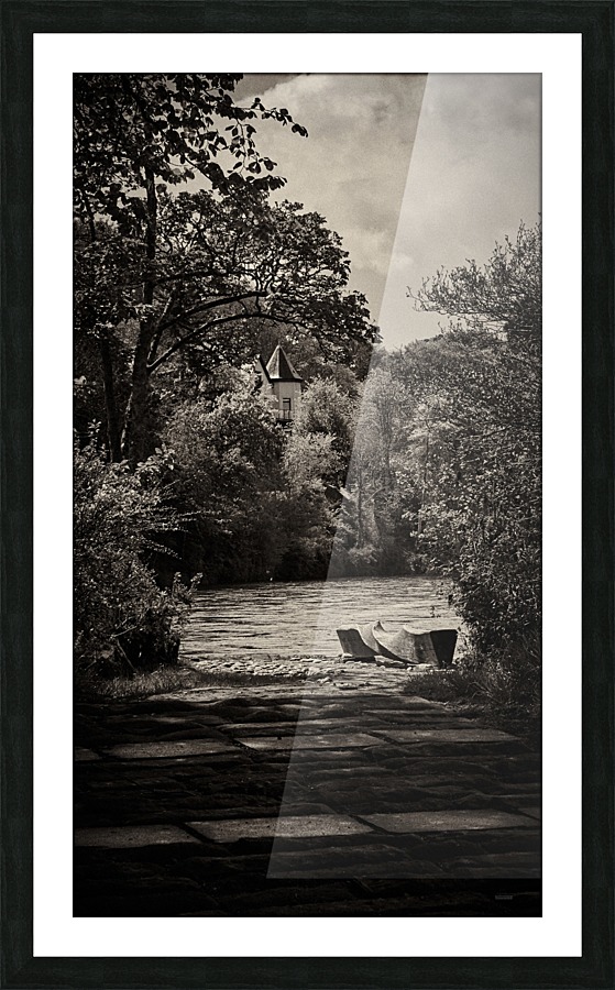 Inverness River Bench Picture Frame print