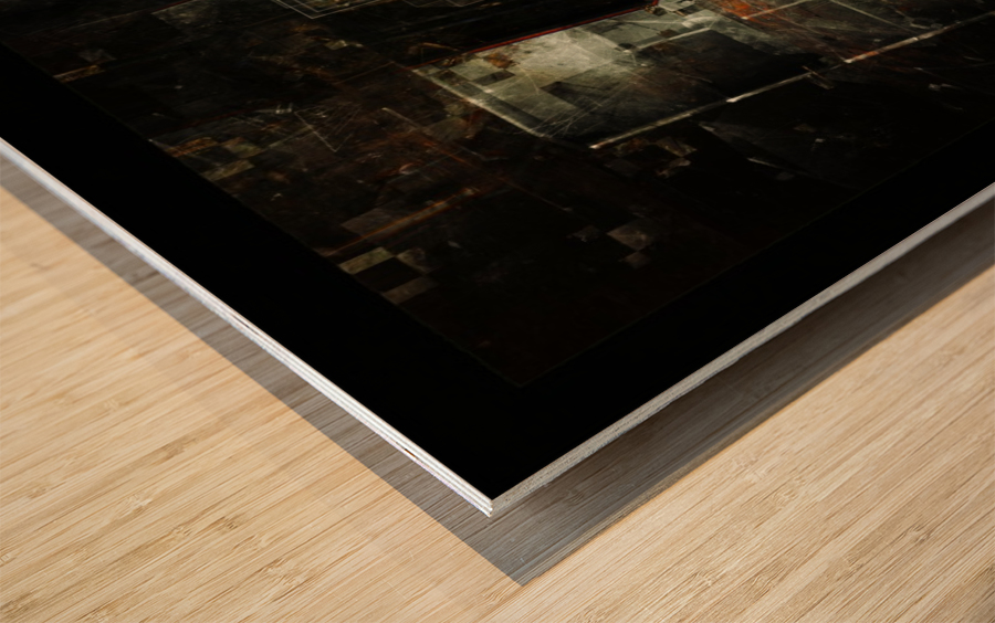 Fractal Exposures Wood print
