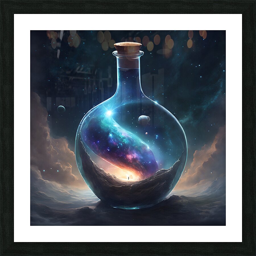 Universe in a Bottle Picture Frame print