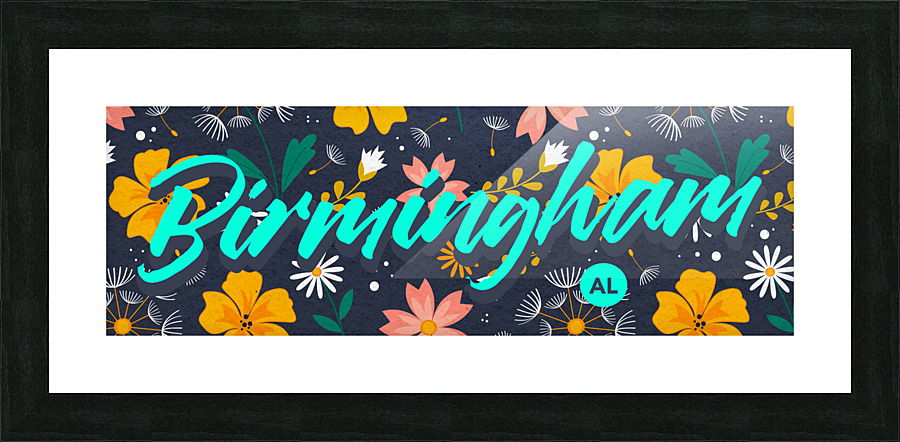 Birmingham Papa Picture Frame Printing