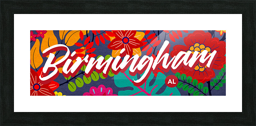 Birmingham Alpha Picture Frame Printing