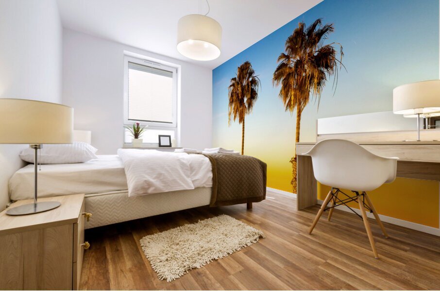 Oceanside Palms Mural print