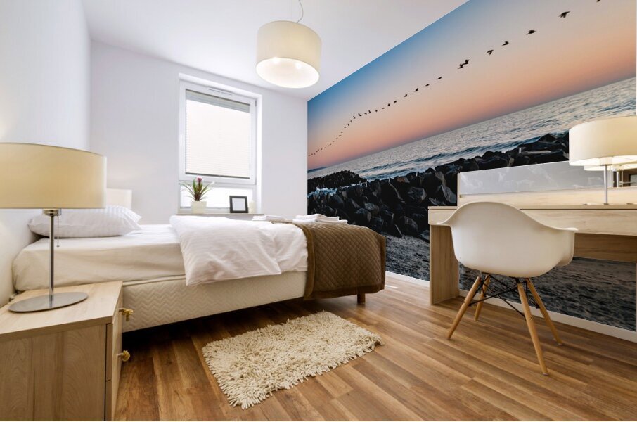 60 Pelicans Mural print