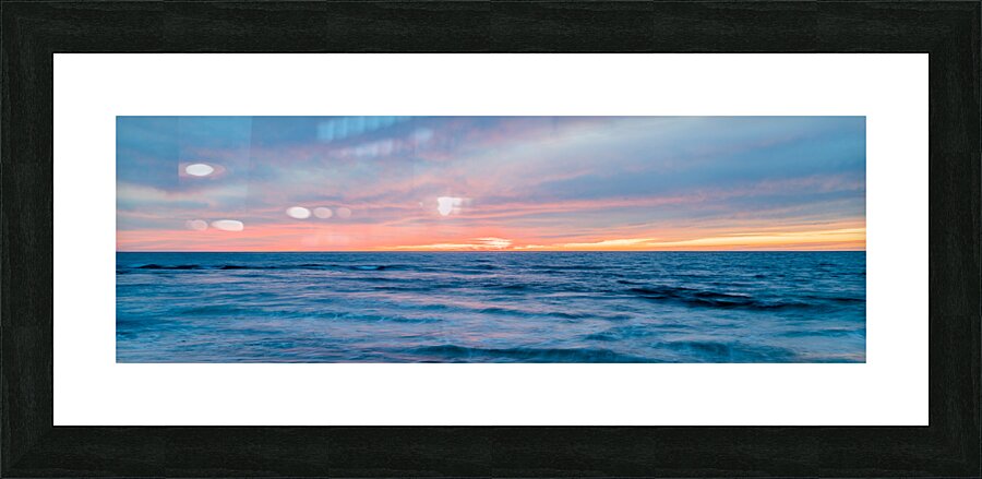 Orange and Teal Picture Frame print