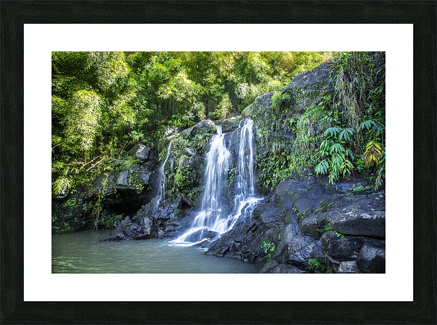 Maui Water Fall Picture Frame print