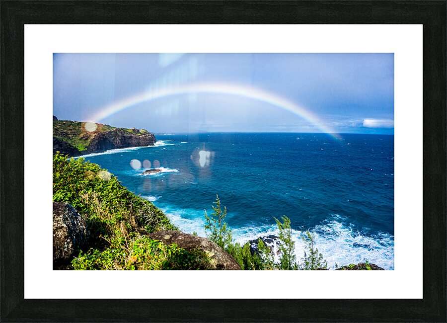 Maui Rainbow Picture Frame print