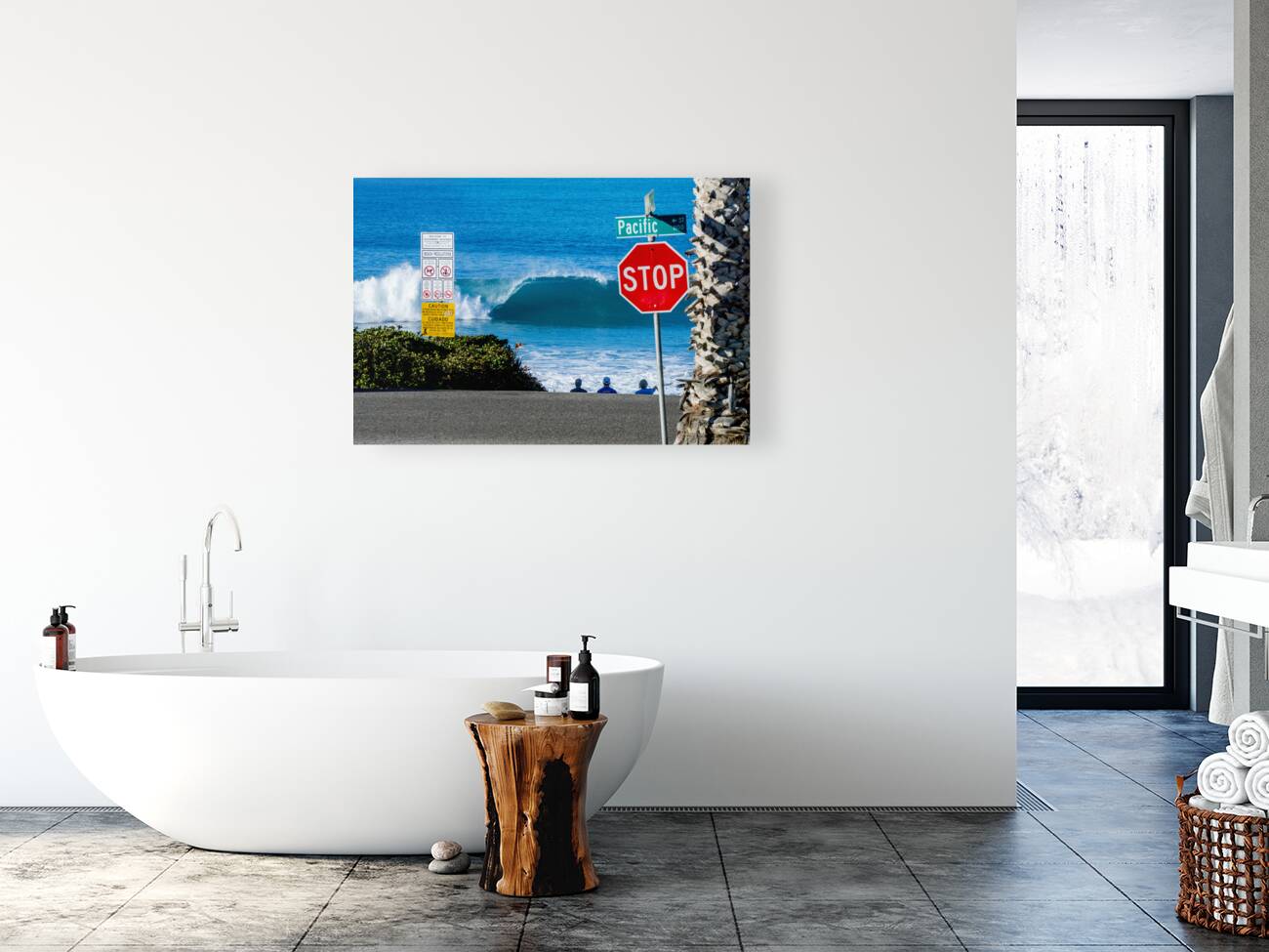 Oceanside Stop Sign Reproduction