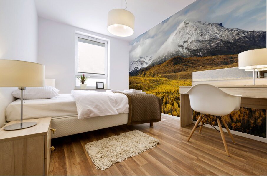 Golden Alaska Mural print