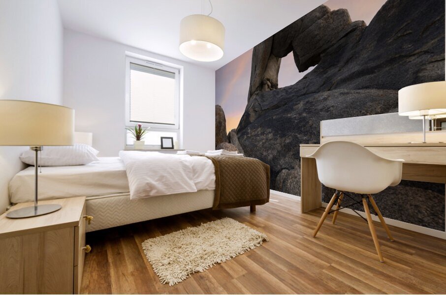 Arch At Sunset Mural print