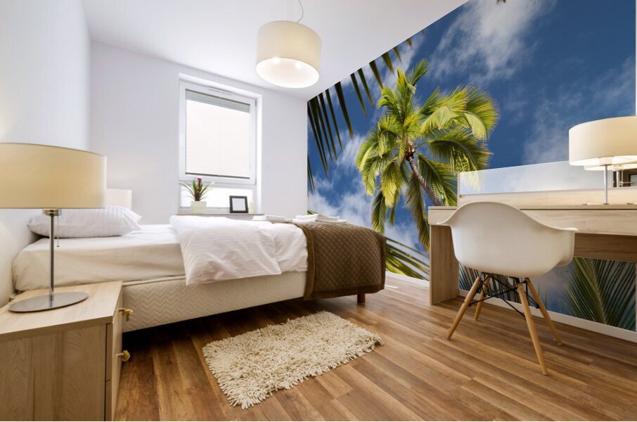 Palm Tree Skies Mural print