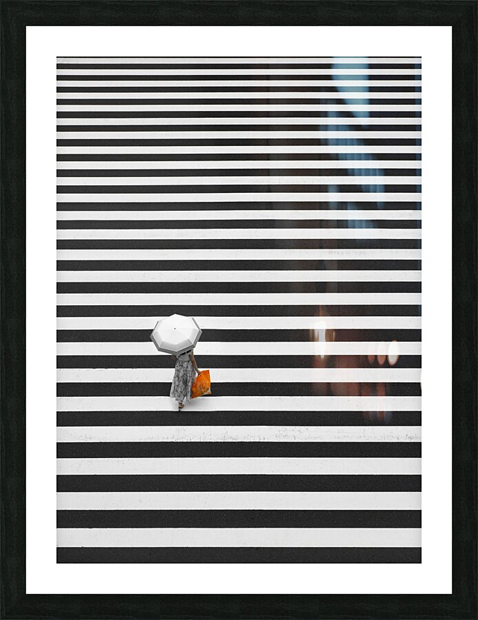 Crosswalk Picture Frame print