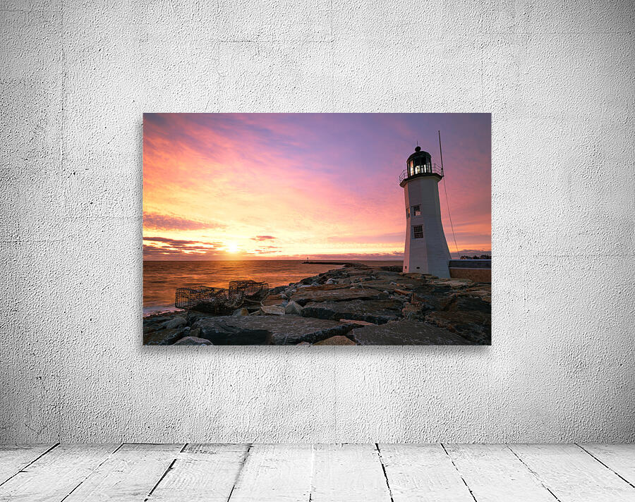 Lighthouse At Sunrise Wall Preview