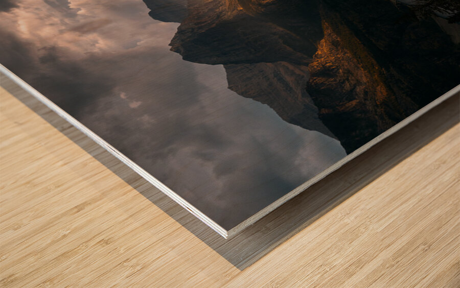 The Last Light Wood print