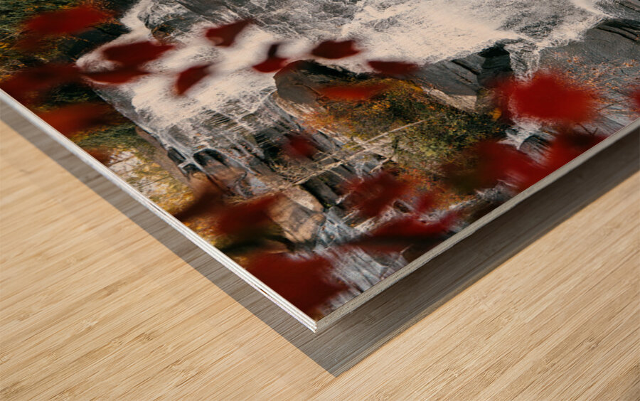 North Carolina Waterfall Wood print