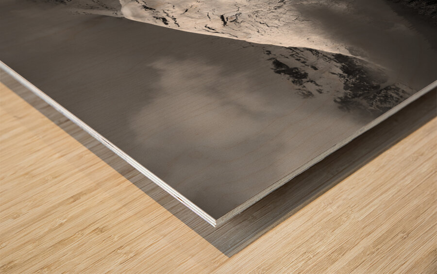 Sunrise On The Mountains Wood print