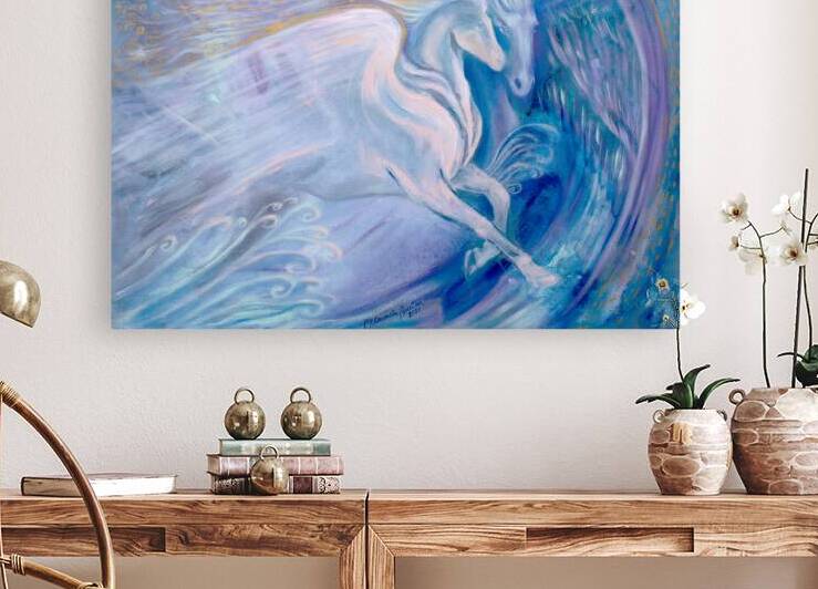 PEGASUS SPIRIT I by Florencia Burton Magical Art