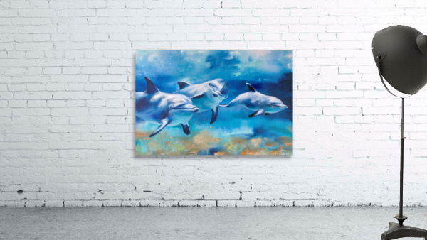Dolphins Journey Wall Preview