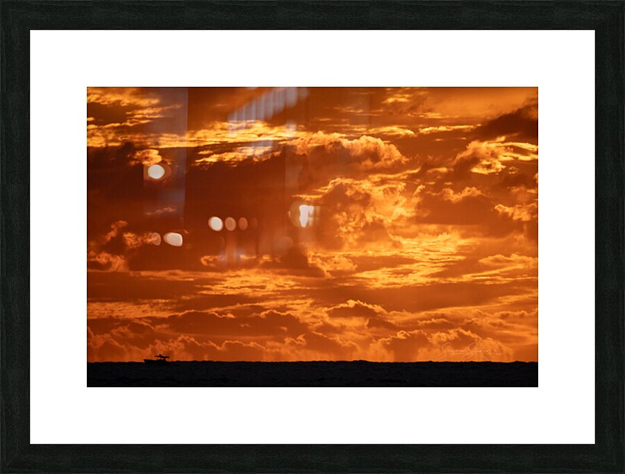 A Raw Afterglow Picture Frame print