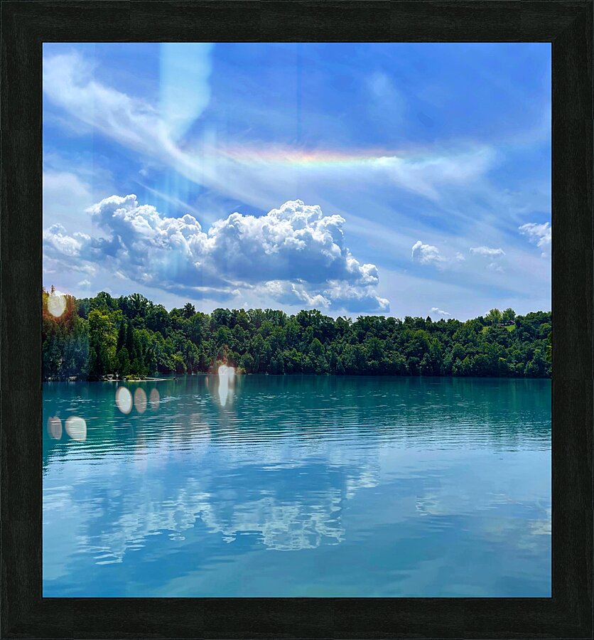 Ethereal Fire Rainbow Picture Frame print