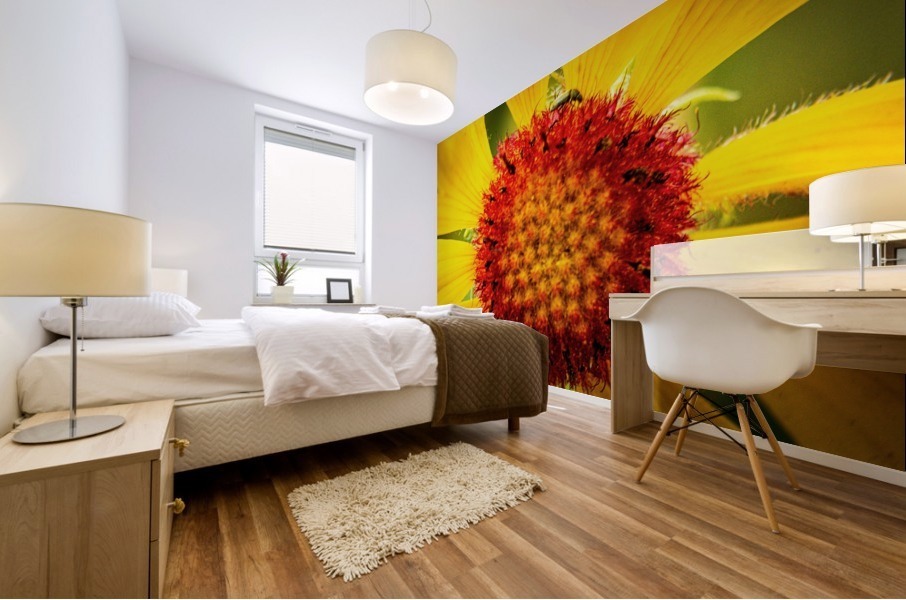Yellow Macro Mural print