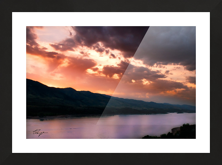 Rocky Mountain Sunset Picture Frame print