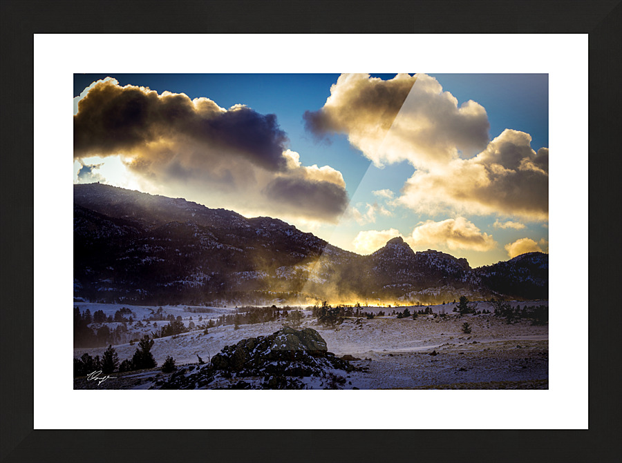 Snowsquall Picture Frame print