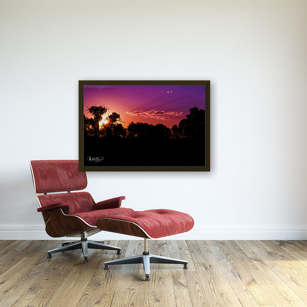 Sunset Through the Wildwoods Reproduction