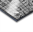 Maths black white Acrylic print