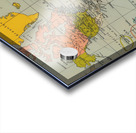 vintage world map Acrylic print