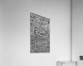 Maths black white Acrylic Print