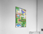 Pixel Map game Acrylic Print