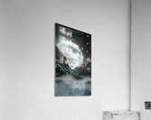 moon lake reflection night Acrylic Print