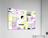 graphic design geometric background Acrylic Print