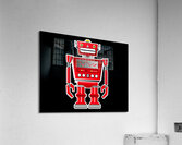 robot red machine Acrylic Print