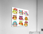cartoon cute owl vector Acrylic Print