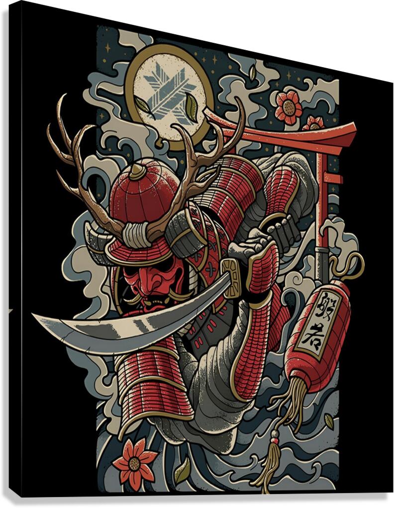 Samurai japan Canvas Print