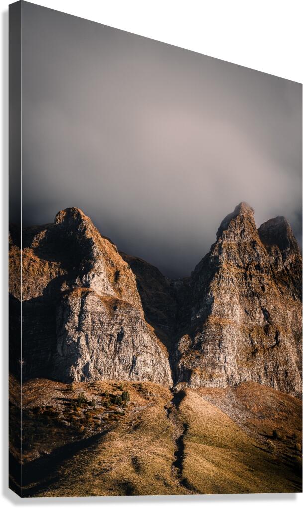 mountains landscape nature forest Canvas Print