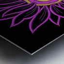 embroidery flower lace design Metal print