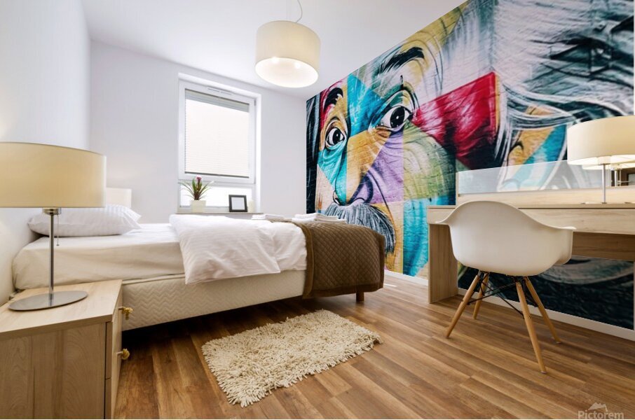 Albert Einstein Mural print
