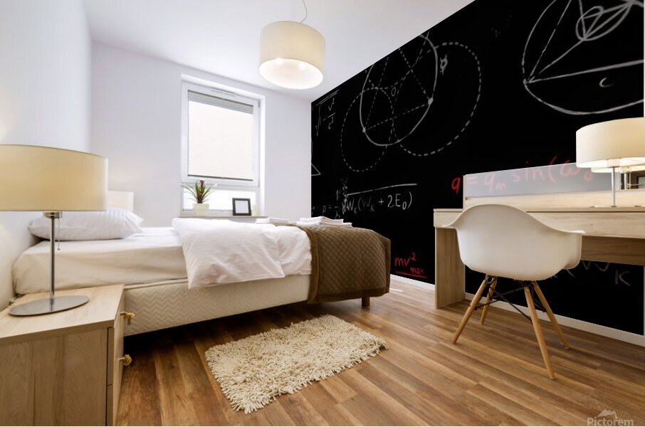 Math board Mural print
