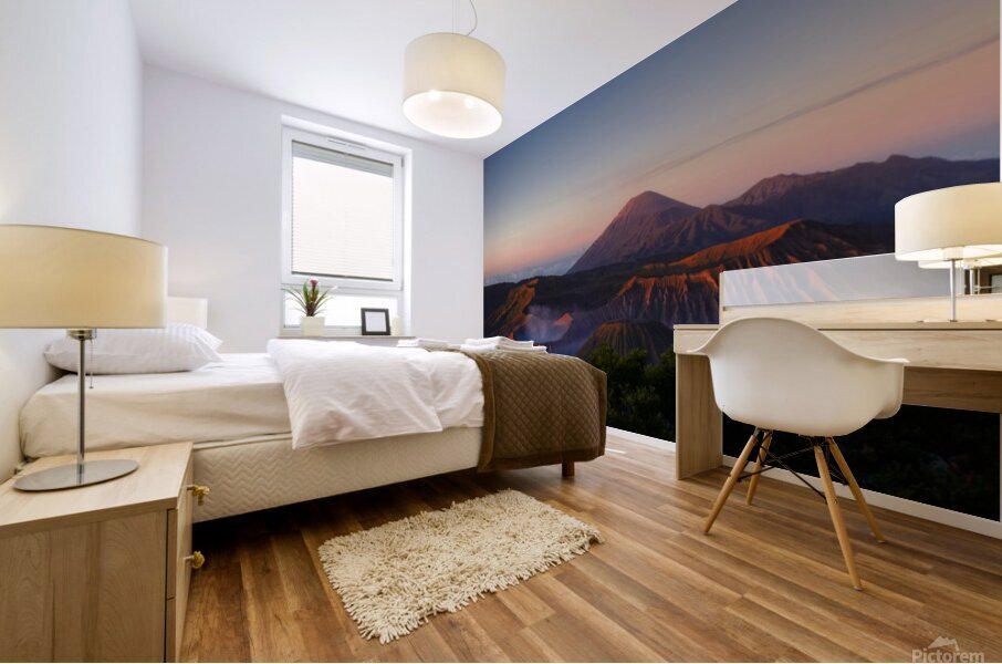 mountains volcano landscape Mural print
