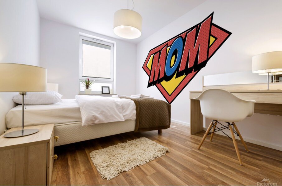 Mom Supermom Mural print