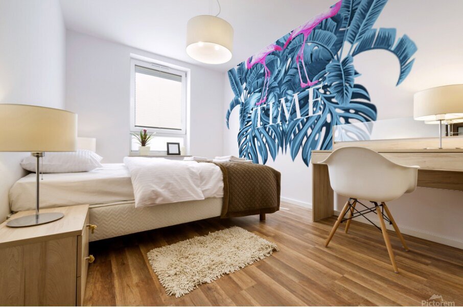 tropical summer time Mural print